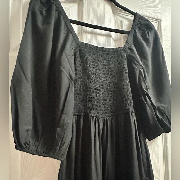 NWT The Drop Women's Lexi Puff-Sleeve Sweatheart Neckline Smocked Back Dress XXS - Picture 11 of 13